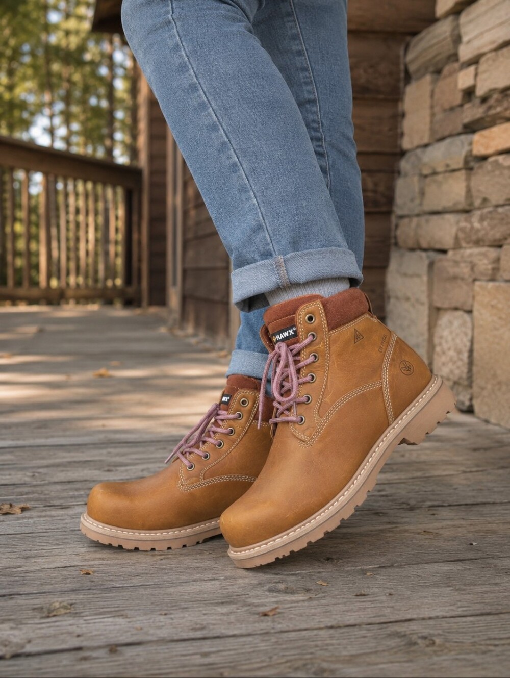 Hawx Women's Trooper Work Boots - Composite Toe Size 8.5